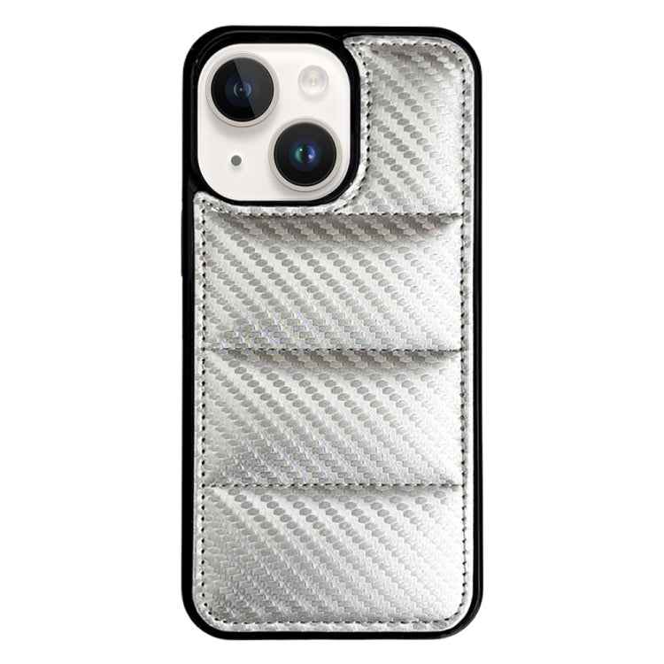 Carbon Fiber Texture Down Jacket Phone Case, For iPhone 14, For iPhone 14 Pro, For iPhone 14 Pro Max, For iPhone 13 Pro Max, For iPhone 13 Pro, For iPhone 13