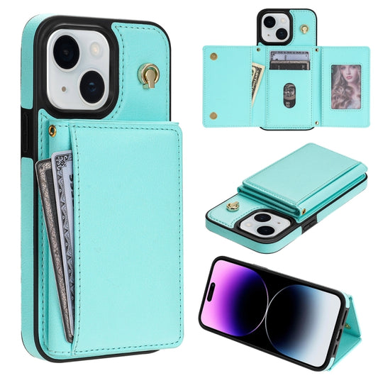 Three Fold Card Bag Phone Case with Long Lanyard, For iPhone 14 Plus, For iPhone 14, For iPhone 14 Pro, For iPhone 14 Pro Max