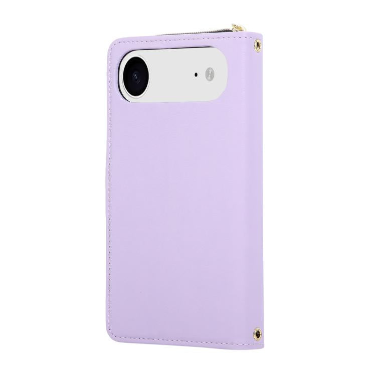 Nine-card Slots Zipper Wallet Bag Leather Phone Case