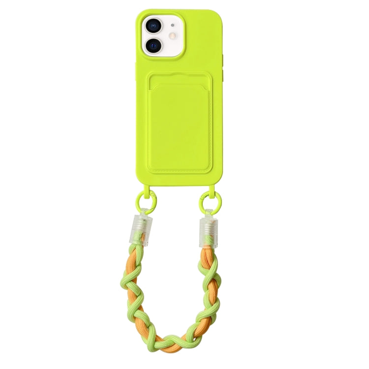 Dopamine Card Slot Phone Case with Lanyard, For iPhone 13 Pro Max, For iPhone 13 Pro, For iPhone 13, For iPhone 12