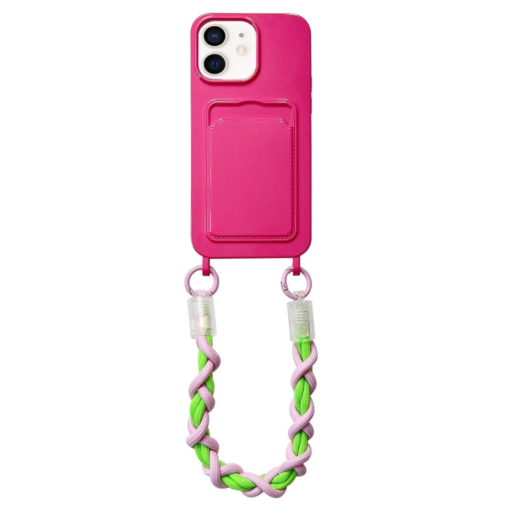 Dopamine Card Slot Phone Case with Lanyard, For iPhone 13 Pro Max, For iPhone 13 Pro, For iPhone 13, For iPhone 12