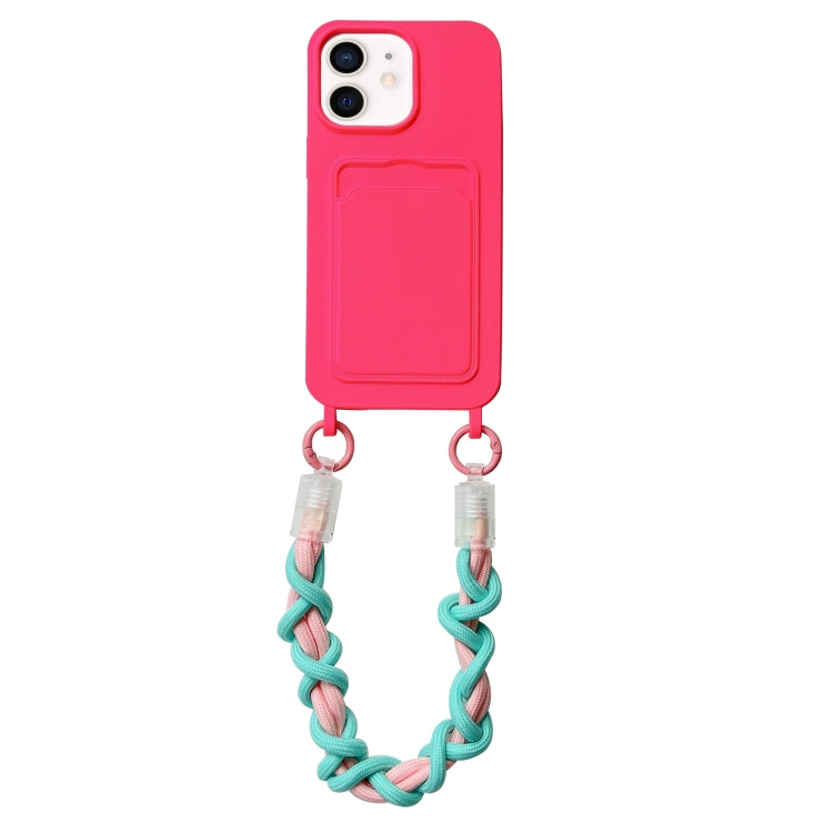 Dopamine Card Slot Phone Case with Lanyard, For iPhone 13 Pro Max, For iPhone 13 Pro, For iPhone 13, For iPhone 12