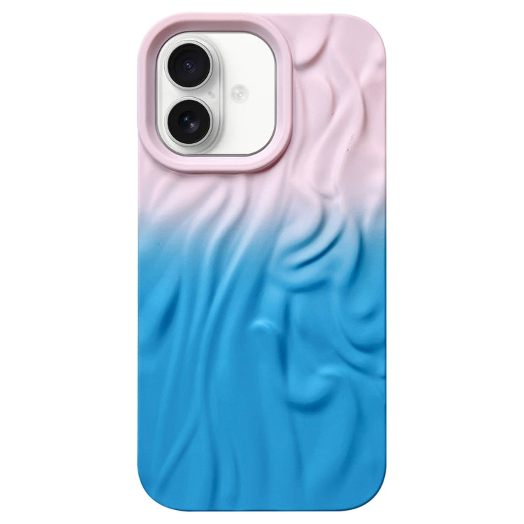 Wrinkle Gradient Skin-feel Frosted TPU Phone Case, For iPhone 16 Pro Max, For iPhone 16, For iPhone 15 Pro Max, For iPhone 15 Pro, For iPhone 15 Plus, For iPhone 15, For iPhone 14 Plus