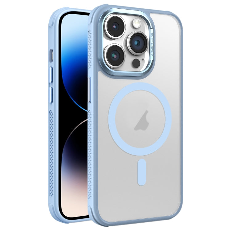 Hardware Side Cooling Skin Feel Frosted Metal Lens Frame MagSafe Phone Case, For iPhone 14, For iPhone 14 Pro, For iPhone 14 Pro Max