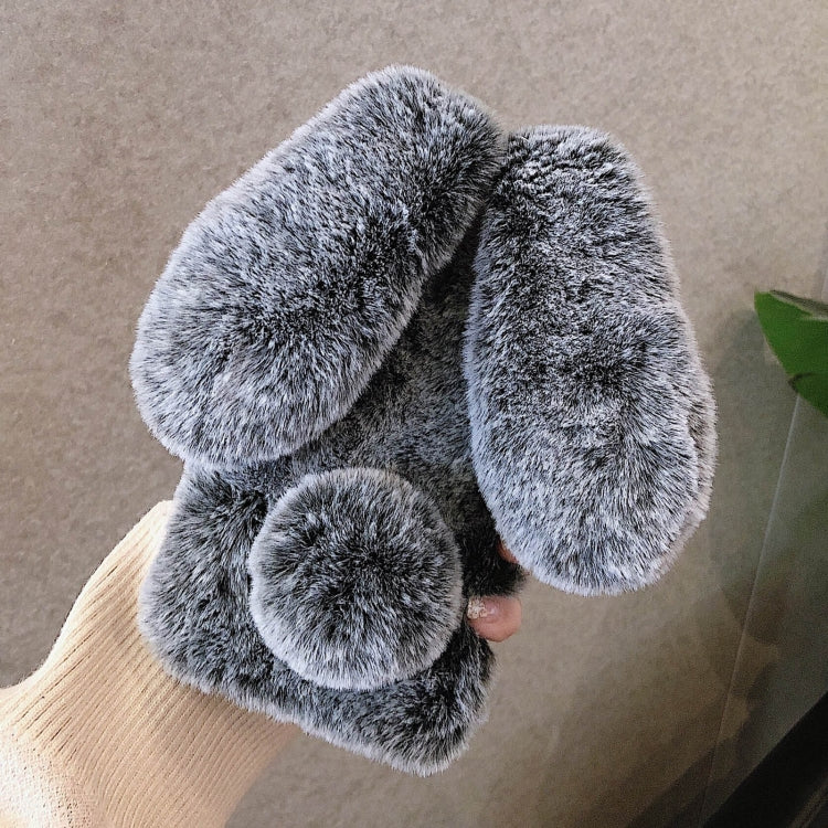 3D Cute Long-eared Rabbit Plush Full Coverage Phone Case