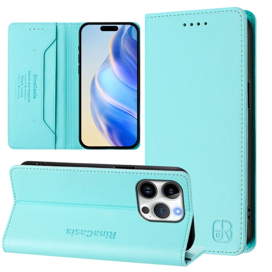 RC01 Dual-Folded Magnetic Suction RFID Leather Phone Case