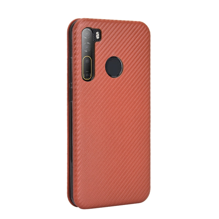 Carbon Fiber Texture Magnetic Horizontal Flip TPU + PC + PU Leather Case with Card Slot, For HTC Desire 20 Pro, For LG G8s ThinQ, For LG Harmony 4, For LG K31, For LG K40S, For LG K41S / K51S