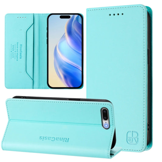 RC01 Dual-Folded Magnetic Suction RFID Leather Phone Case