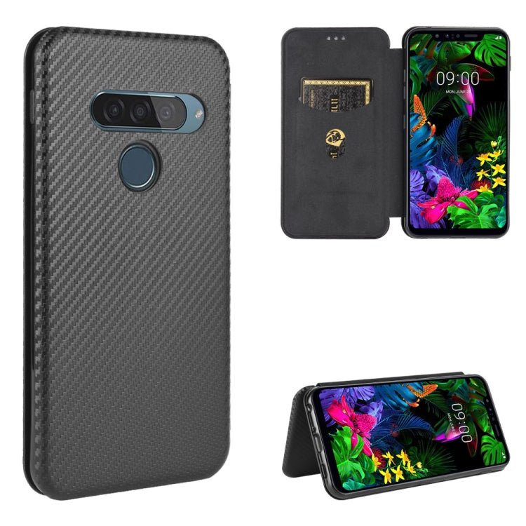 Carbon Fiber Texture Magnetic Horizontal Flip TPU + PC + PU Leather Case with Card Slot, For HTC Desire 20 Pro, For LG G8s ThinQ, For LG Harmony 4, For LG K31, For LG K40S, For LG K41S / K51S