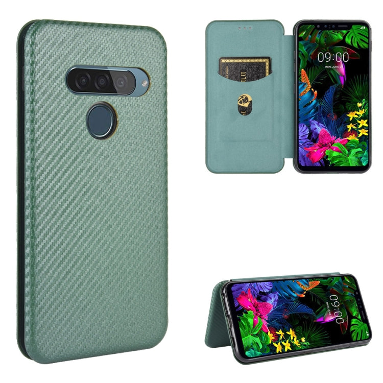 Carbon Fiber Texture Magnetic Horizontal Flip TPU + PC + PU Leather Case with Card Slot, For HTC Desire 20 Pro, For LG G8s ThinQ, For LG Harmony 4, For LG K31, For LG K40S, For LG K41S / K51S