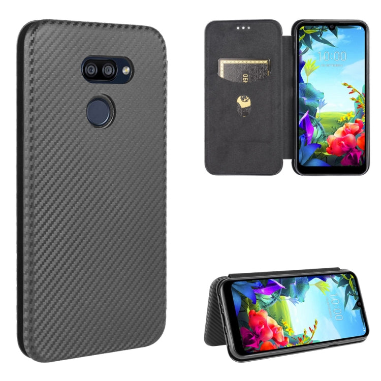 Carbon Fiber Texture Magnetic Horizontal Flip TPU + PC + PU Leather Case with Card Slot, For HTC Desire 20 Pro, For LG G8s ThinQ, For LG Harmony 4, For LG K31, For LG K40S, For LG K41S / K51S