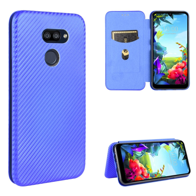 Carbon Fiber Texture Magnetic Horizontal Flip TPU + PC + PU Leather Case with Card Slot, For HTC Desire 20 Pro, For LG G8s ThinQ, For LG Harmony 4, For LG K31, For LG K40S, For LG K41S / K51S