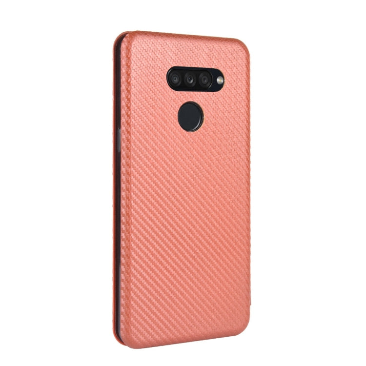 Carbon Fiber Texture Magnetic Horizontal Flip TPU + PC + PU Leather Case with Card Slot, For LG K50S, For LG K51 / Q51, For LG K61 / Q61, For LG Velvet, For LG Q70, For LG Style 3 L-41