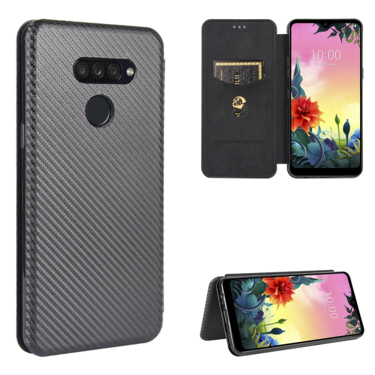 Carbon Fiber Texture Magnetic Horizontal Flip TPU + PC + PU Leather Case with Card Slot, For LG K50S, For LG K51 / Q51, For LG K61 / Q61, For LG Velvet, For LG Q70, For LG Style 3 L-41