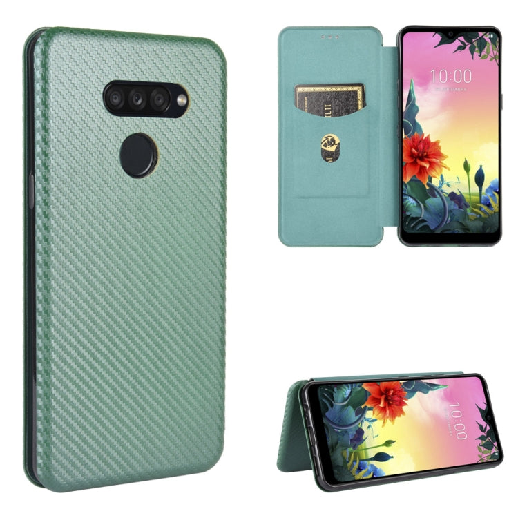 Carbon Fiber Texture Magnetic Horizontal Flip TPU + PC + PU Leather Case with Card Slot, For LG K50S, For LG K51 / Q51, For LG K61 / Q61, For LG Velvet, For LG Q70, For LG Style 3 L-41