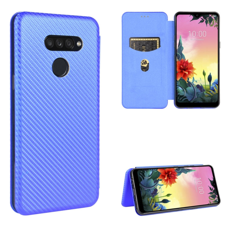 Carbon Fiber Texture Magnetic Horizontal Flip TPU + PC + PU Leather Case with Card Slot, For LG K50S, For LG K51 / Q51, For LG K61 / Q61, For LG Velvet, For LG Q70, For LG Style 3 L-41