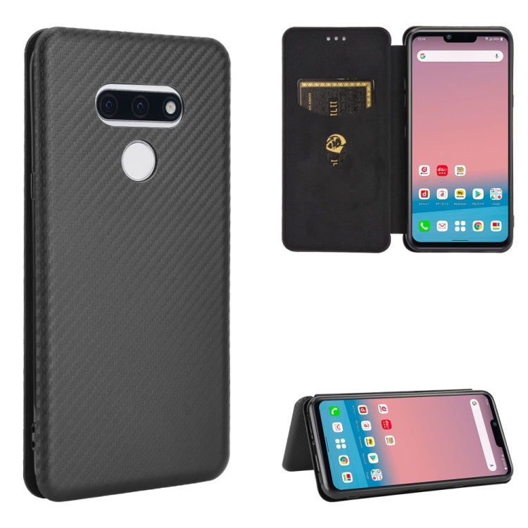 Carbon Fiber Texture Magnetic Horizontal Flip TPU + PC + PU Leather Case with Card Slot, For LG K50S, For LG K51 / Q51, For LG K61 / Q61, For LG Velvet, For LG Q70, For LG Style 3 L-41