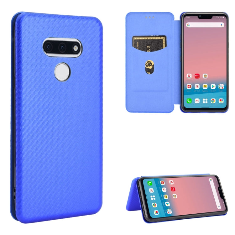 Carbon Fiber Texture Magnetic Horizontal Flip TPU + PC + PU Leather Case with Card Slot, For LG K50S, For LG K51 / Q51, For LG K61 / Q61, For LG Velvet, For LG Q70, For LG Style 3 L-41