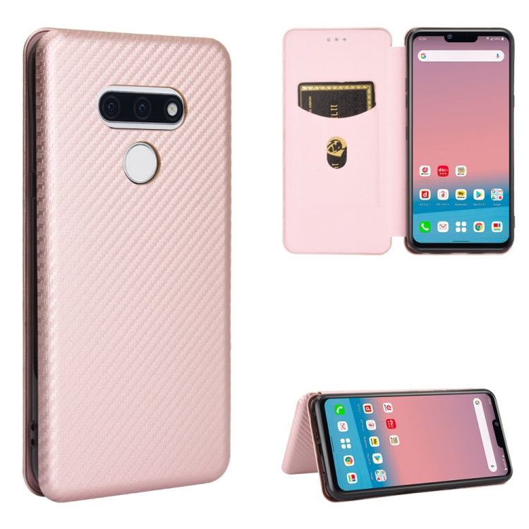 Carbon Fiber Texture Magnetic Horizontal Flip TPU + PC + PU Leather Case with Card Slot, For LG K50S, For LG K51 / Q51, For LG K61 / Q61, For LG Velvet, For LG Q70, For LG Style 3 L-41