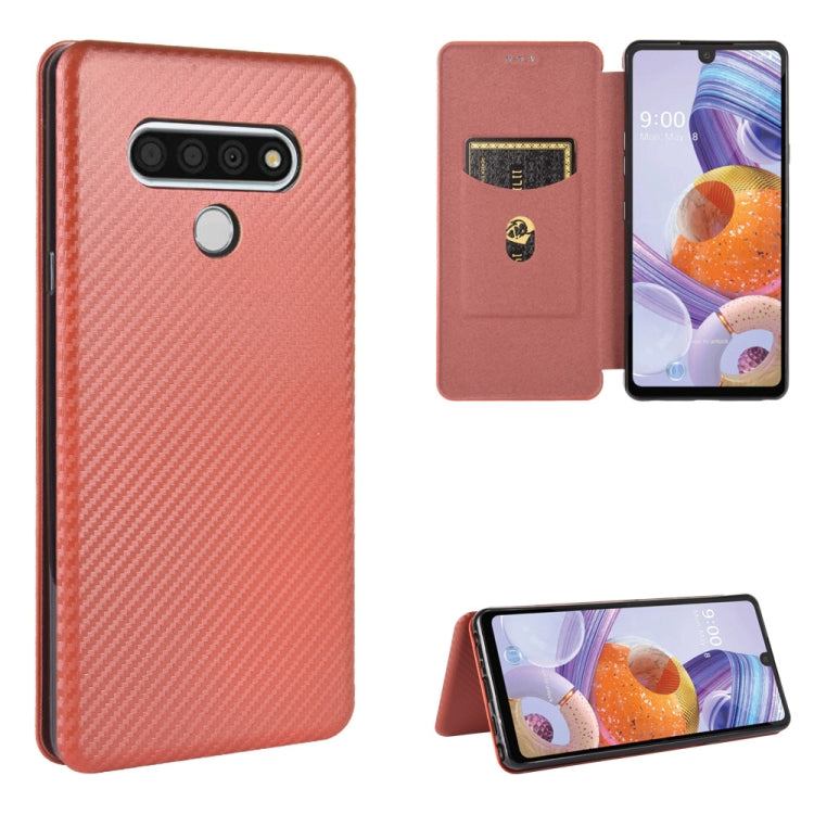 Carbon Fiber Texture Magnetic Horizontal Flip TPU + PC + PU Leather Case with Card Slot, For LG Stylo 6, For LG V60 ThinQ 5G, For BlackBerry KEY2, For BlackBerry Keyone, For Asus ROG Phone 3 ZS661KS, For Asus ROG Phone II