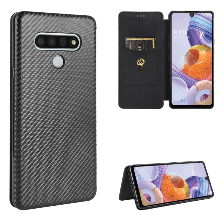 Carbon Fiber Texture Magnetic Horizontal Flip TPU + PC + PU Leather Case with Card Slot, For LG Stylo 6, For LG V60 ThinQ 5G, For BlackBerry KEY2, For BlackBerry Keyone, For Asus ROG Phone 3 ZS661KS, For Asus ROG Phone II