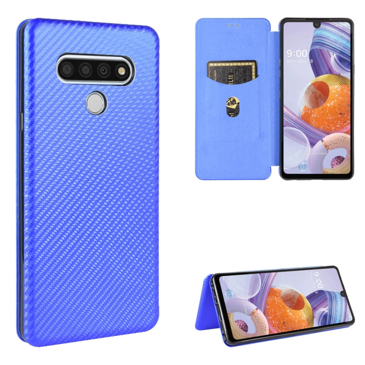 Carbon Fiber Texture Magnetic Horizontal Flip TPU + PC + PU Leather Case with Card Slot, For LG Stylo 6, For LG V60 ThinQ 5G, For BlackBerry KEY2, For BlackBerry Keyone, For Asus ROG Phone 3 ZS661KS, For Asus ROG Phone II