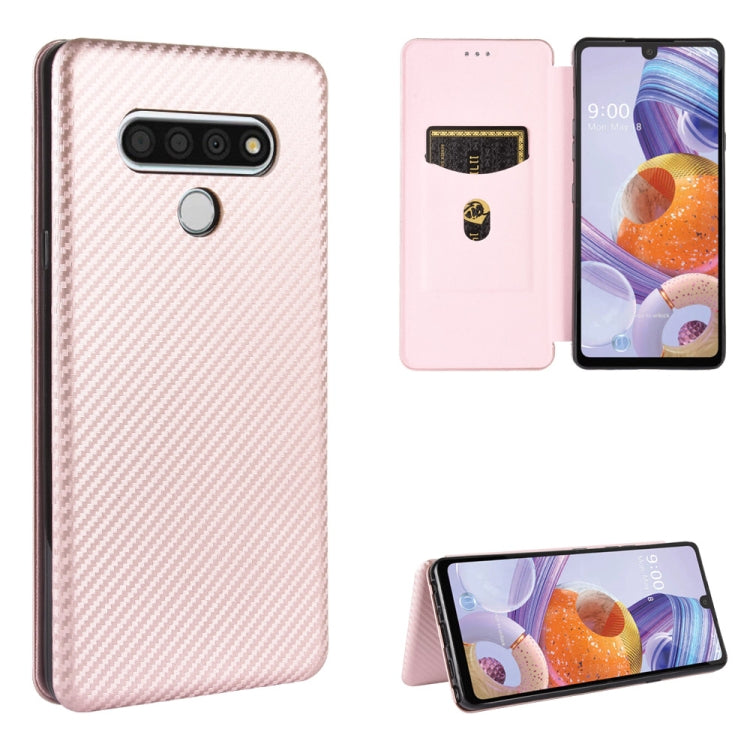 Carbon Fiber Texture Magnetic Horizontal Flip TPU + PC + PU Leather Case with Card Slot, For LG Stylo 6, For LG V60 ThinQ 5G, For BlackBerry KEY2, For BlackBerry Keyone, For Asus ROG Phone 3 ZS661KS, For Asus ROG Phone II