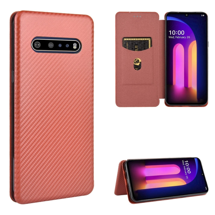 Carbon Fiber Texture Magnetic Horizontal Flip TPU + PC + PU Leather Case with Card Slot, For LG Stylo 6, For LG V60 ThinQ 5G, For BlackBerry KEY2, For BlackBerry Keyone, For Asus ROG Phone 3 ZS661KS, For Asus ROG Phone II