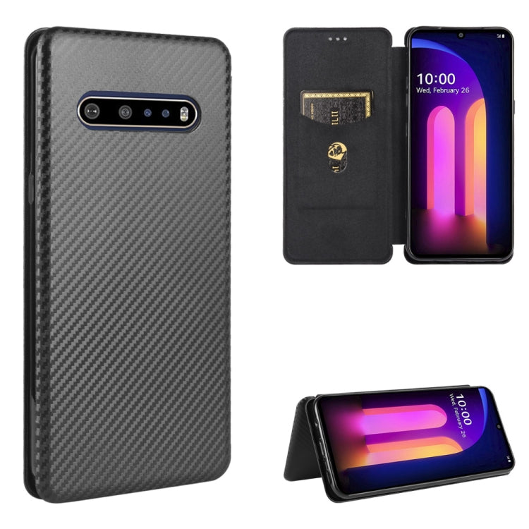 Carbon Fiber Texture Magnetic Horizontal Flip TPU + PC + PU Leather Case with Card Slot, For LG Stylo 6, For LG V60 ThinQ 5G, For BlackBerry KEY2, For BlackBerry Keyone, For Asus ROG Phone 3 ZS661KS, For Asus ROG Phone II