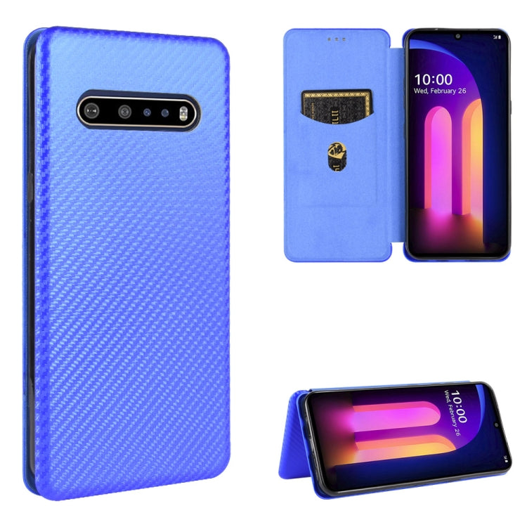 Carbon Fiber Texture Magnetic Horizontal Flip TPU + PC + PU Leather Case with Card Slot, For LG Stylo 6, For LG V60 ThinQ 5G, For BlackBerry KEY2, For BlackBerry Keyone, For Asus ROG Phone 3 ZS661KS, For Asus ROG Phone II