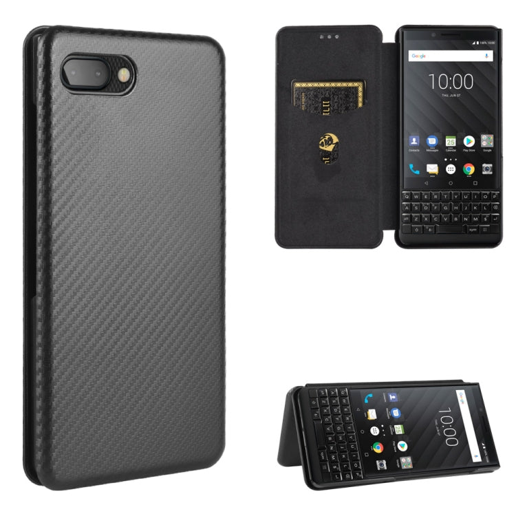 Carbon Fiber Texture Magnetic Horizontal Flip TPU + PC + PU Leather Case with Card Slot, For LG Stylo 6, For LG V60 ThinQ 5G, For BlackBerry KEY2, For BlackBerry Keyone, For Asus ROG Phone 3 ZS661KS, For Asus ROG Phone II