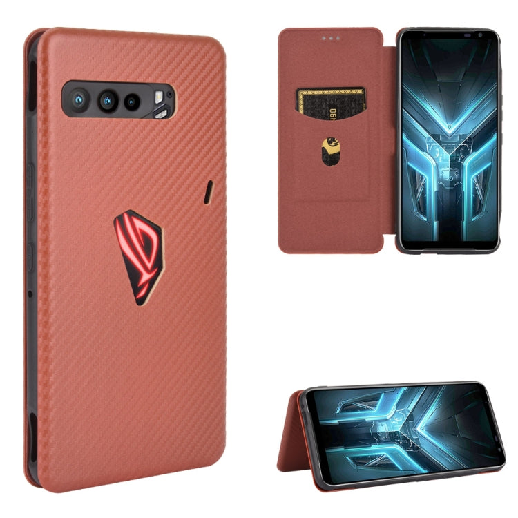 Carbon Fiber Texture Magnetic Horizontal Flip TPU + PC + PU Leather Case with Card Slot, For LG Stylo 6, For LG V60 ThinQ 5G, For BlackBerry KEY2, For BlackBerry Keyone, For Asus ROG Phone 3 ZS661KS, For Asus ROG Phone II