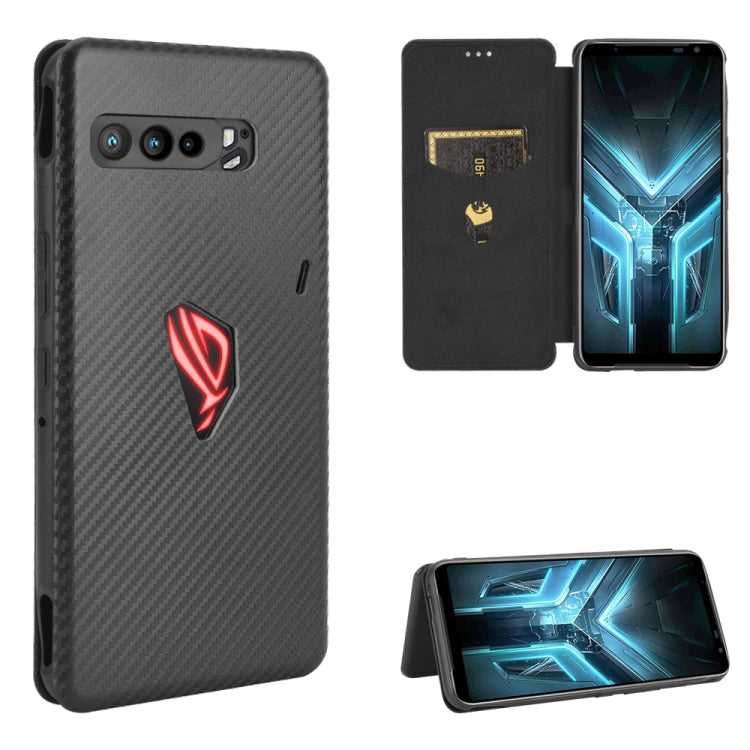 Carbon Fiber Texture Magnetic Horizontal Flip TPU + PC + PU Leather Case with Card Slot, For LG Stylo 6, For LG V60 ThinQ 5G, For BlackBerry KEY2, For BlackBerry Keyone, For Asus ROG Phone 3 ZS661KS, For Asus ROG Phone II