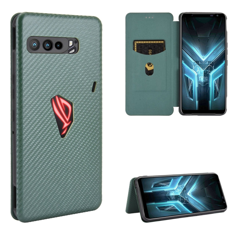 Carbon Fiber Texture Magnetic Horizontal Flip TPU + PC + PU Leather Case with Card Slot, For LG Stylo 6, For LG V60 ThinQ 5G, For BlackBerry KEY2, For BlackBerry Keyone, For Asus ROG Phone 3 ZS661KS, For Asus ROG Phone II