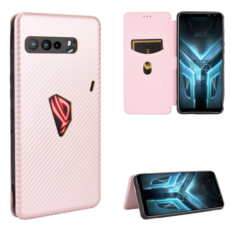 Carbon Fiber Texture Magnetic Horizontal Flip TPU + PC + PU Leather Case with Card Slot, For LG Stylo 6, For LG V60 ThinQ 5G, For BlackBerry KEY2, For BlackBerry Keyone, For Asus ROG Phone 3 ZS661KS, For Asus ROG Phone II