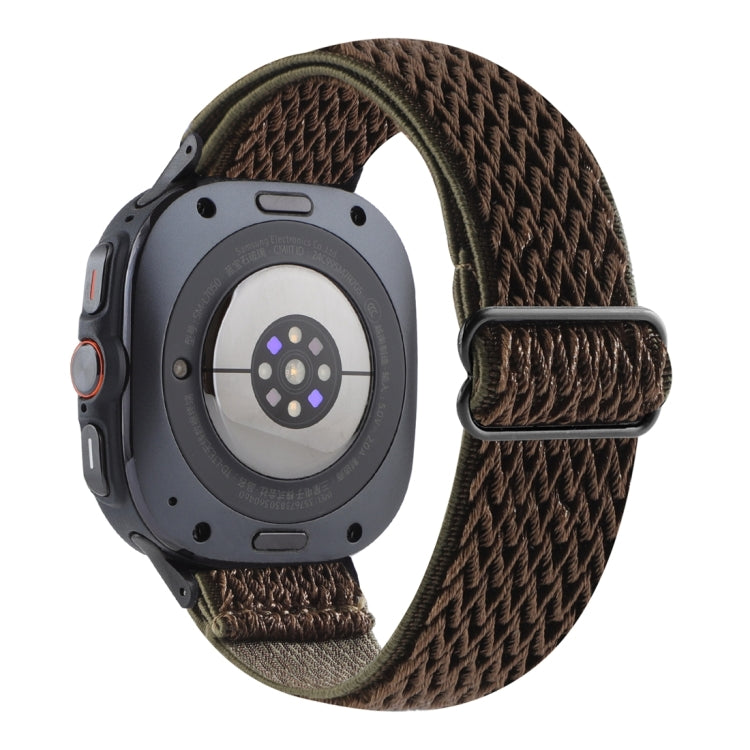 Wave Pattern Nylon Braided Watch Band