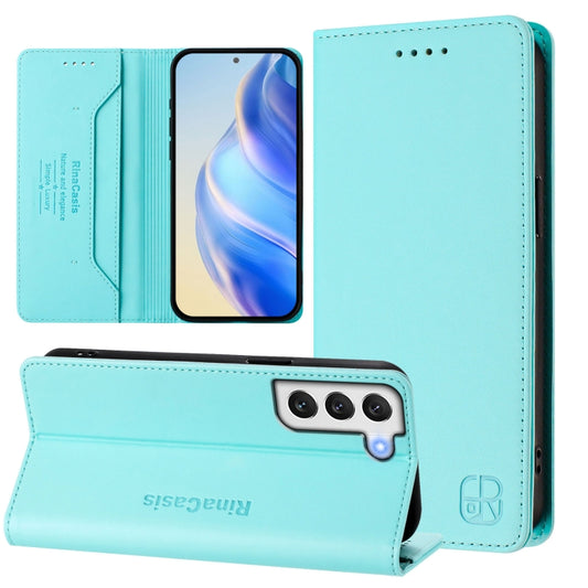 RC01 Dual-Folded Magnetic Suction RFID Leather Phone Case