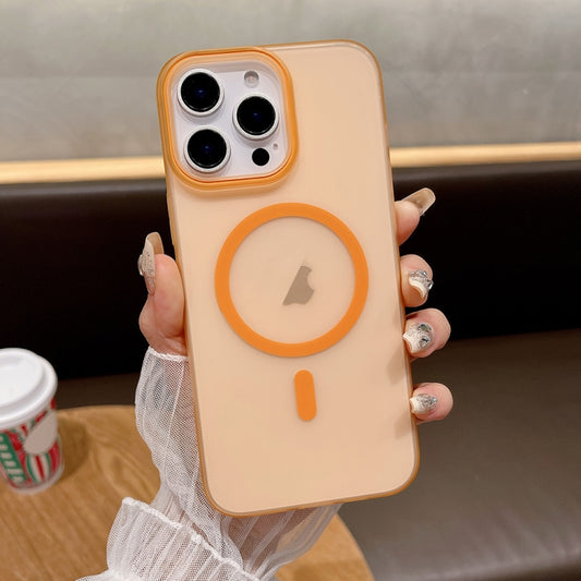 Soft Sandy Skin Feel MagSafe Magnetic PC Phone Case, For iPhone 15 Pro Max, For iPhone 15 Pro, For iPhone 15 Plus, For iPhone 15