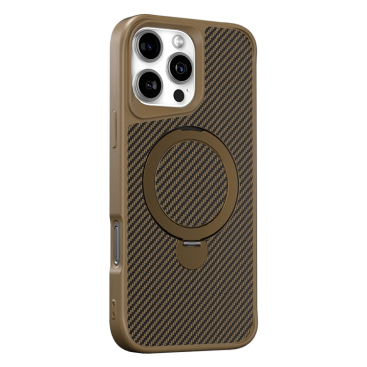 Carbon Fiber Texture 360 MagSafe Holder Phone Case