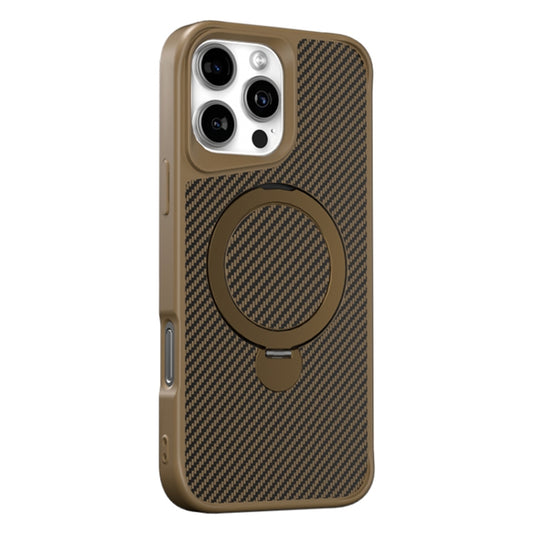 Carbon Fiber Texture 360 MagSafe Holder Phone Case
