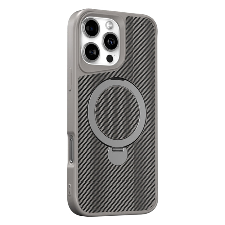 Carbon Fiber Texture 360 MagSafe Holder Phone Case
