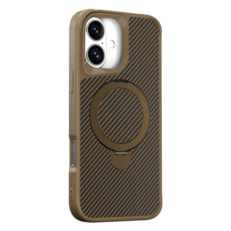 Carbon Fiber Texture 360 MagSafe Holder Phone Case