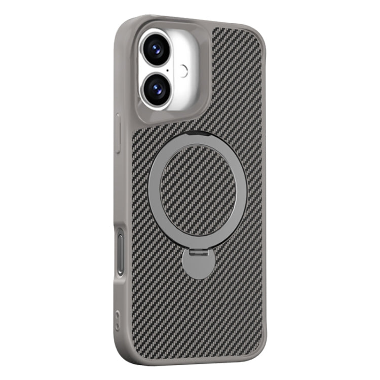 Carbon Fiber Texture 360 MagSafe Holder Phone Case