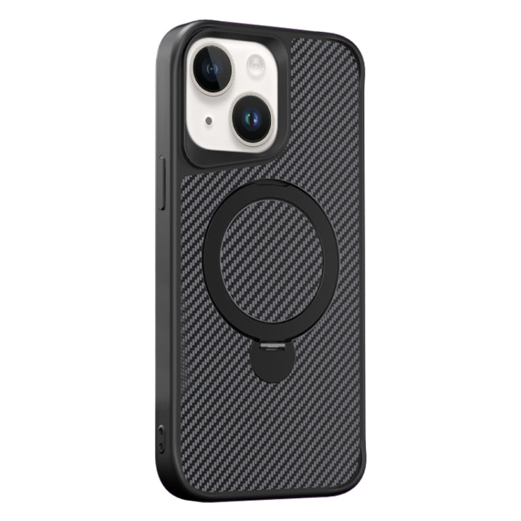 Carbon Fiber Texture 360 MagSafe Holder Phone Case