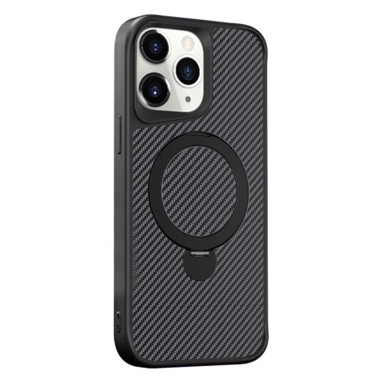 Carbon Fiber Texture 360 MagSafe Holder Phone Case