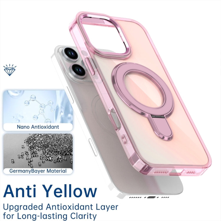 Plating Gradient Discolor MagSafe Holder Phone Case, For iPhone 11