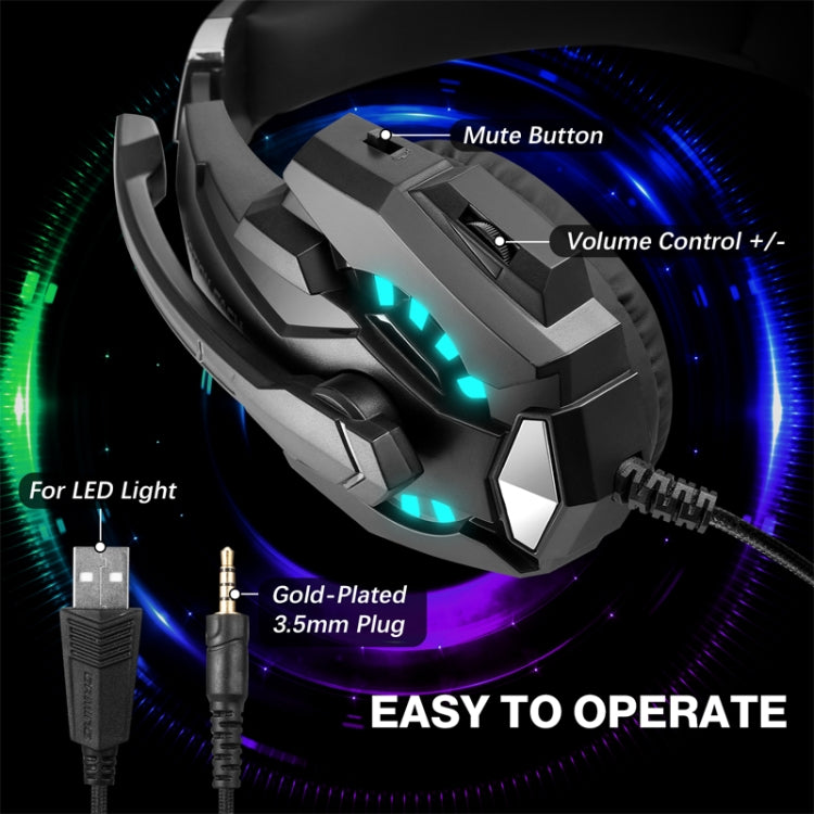 KOTION EACH G9000 Pro On-Ear Gaming Headset with Mic, Cable Length: About 2.1m, G9000 Pro