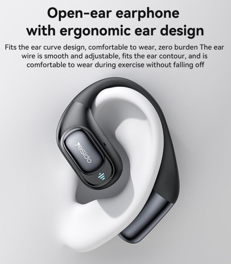 Yesido YSP23 Open Ear ANC and ENC Dual Noise Reduction OWS Bluetooth Earphone, YSP23