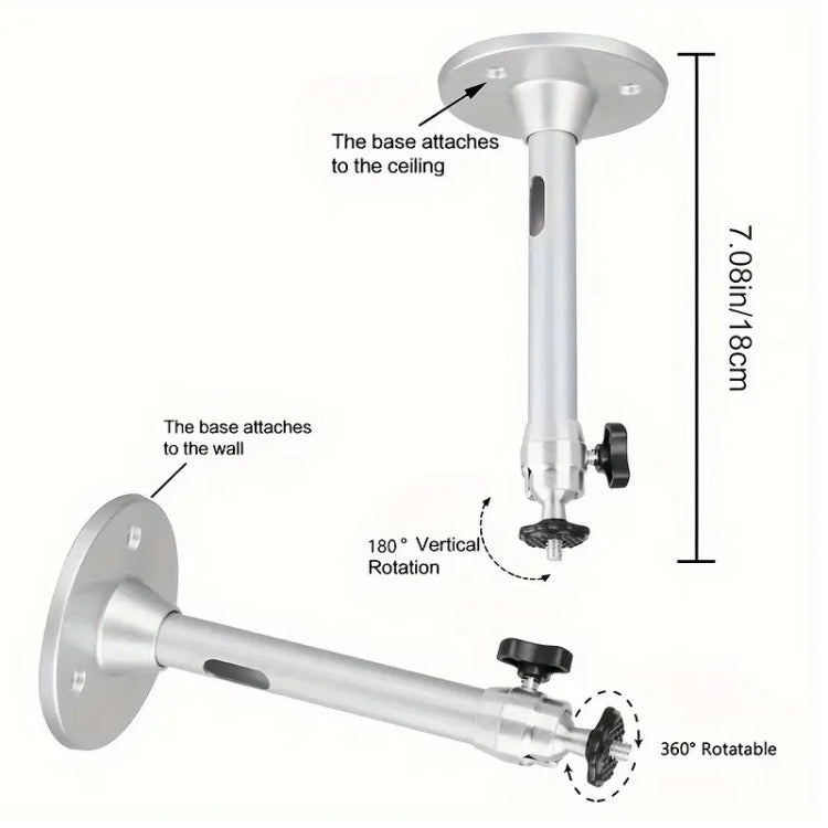 LS-302B Universal Aluminum Alloy Bracket For Surveillance Camera Projector