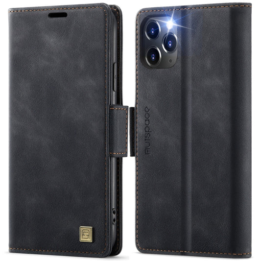 AutSpace A11 Side Buckle MagSafe Magnetic RFID Phone Leather Case, For iPhone 11 Pro Max, For iPhone 11, For iPhone 11 Pro